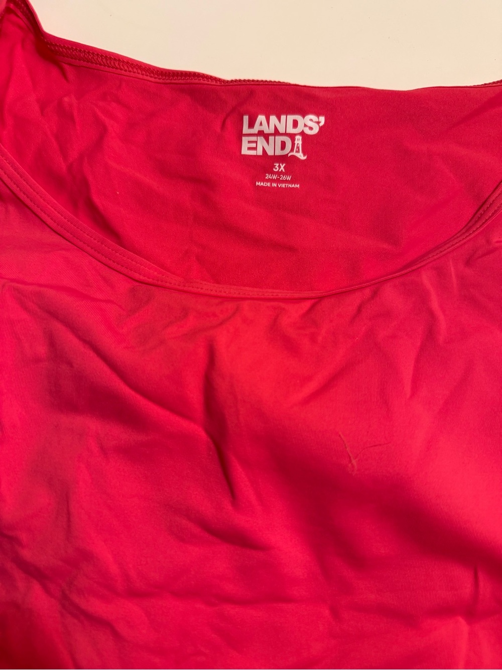 Lands End 3X women’s hot pink sim tee